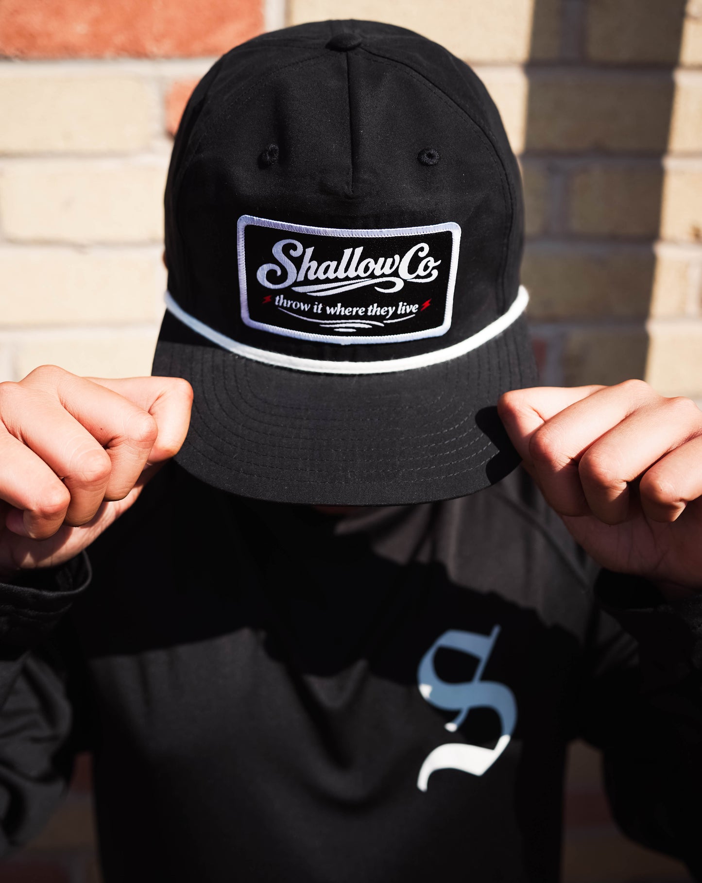 Shallow Co - Throw it where they live - Black Rope Hat