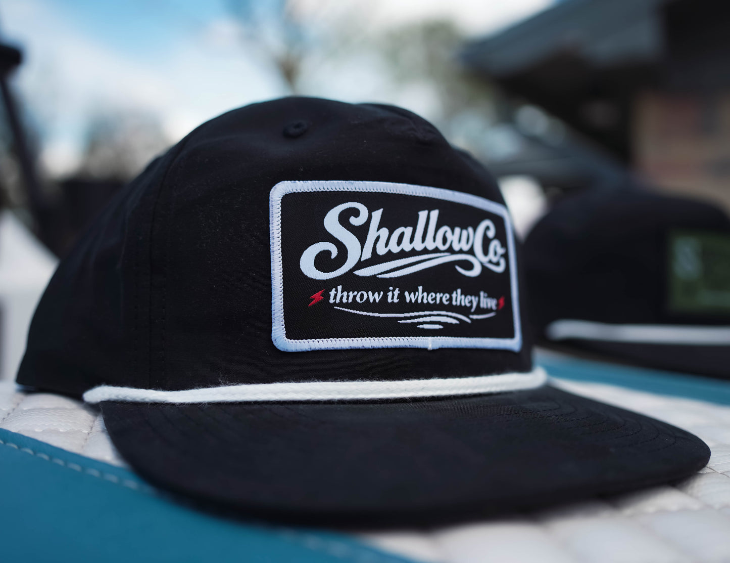 Shallow Co - Throw it where they live - Black Rope Hat